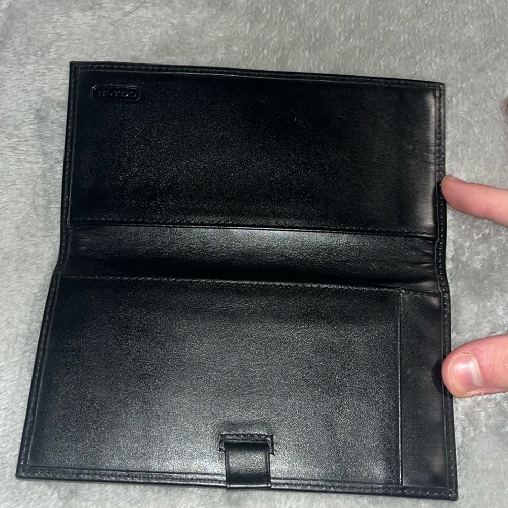 Black Coach Jacquard Wallet - Picture 5 of 5